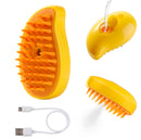 Rechargeable Pet Grooming Brush with Built-in Water Dispenser