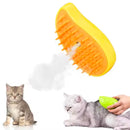 Rechargeable Pet Grooming Brush with Built-in Water Dispenser