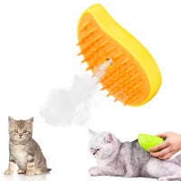 Rechargeable Pet Grooming Brush with Built-in Water Dispenser